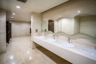 Wide View of Modern Bathrooms